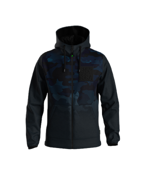 ENERGIAPURA Sweatshirt Full Zip With Hood Camouflage Blue - 2023/24