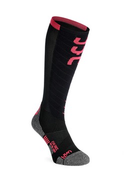 Ski socks UYN Lady Ski Evo Race Black/Pink Paradise - 2022/23