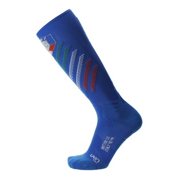 Ski socks UYN Natyon 3.0 France Blue 2023/24