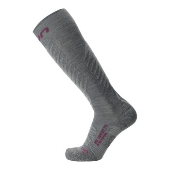 Ski socks UYN Woman Ski One Comfort Fit Grey/Purple 2023/24