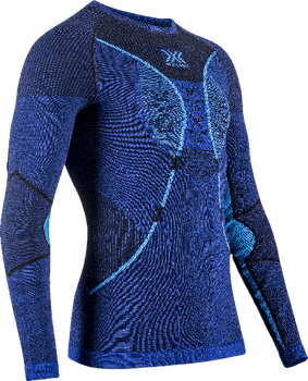 Thermal underwear X-bionic Merino Shirt LG SL Men Dark Ocean/Sky Blue - 2023/24