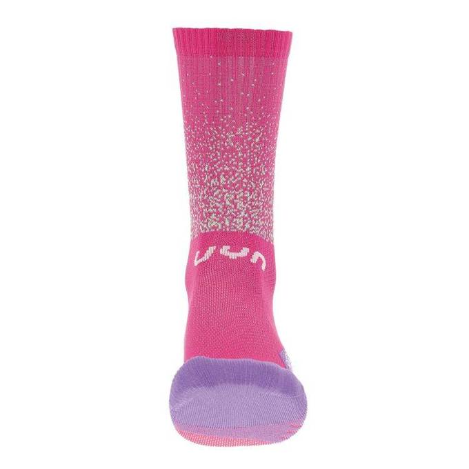 Cycling Socks UYN Lady Cycling Aero Pink/Violet - 2023