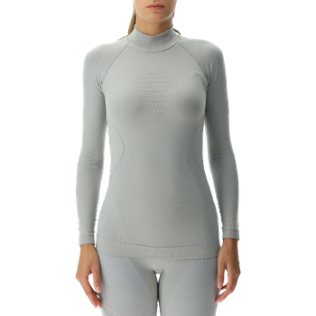 Thermounterwäsche UYN Woman Evolutyon UW Shirt LG_SL Turtle Neck Flamingo/White/White - 2023/24