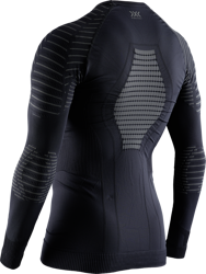 Thermounterwäsche X-BIONIC Invent LT Shirt Round Neck LG SL Men Black/Anthracite - 2022/23