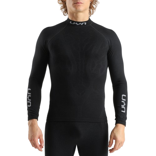 Koszulka termoaktywna UYN Man Elevatyon Biomorph UW Shirt Long SL Turtle New Neck Black - 2025/26