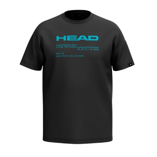 Koszulka HEAD WCR T-Shirt Men Black - 2025/26