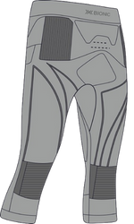 Kalesony X-bionic Energy Accumulator 4.0 Pants 3/4 Men Seal Grey/Light Grey - 2024/25