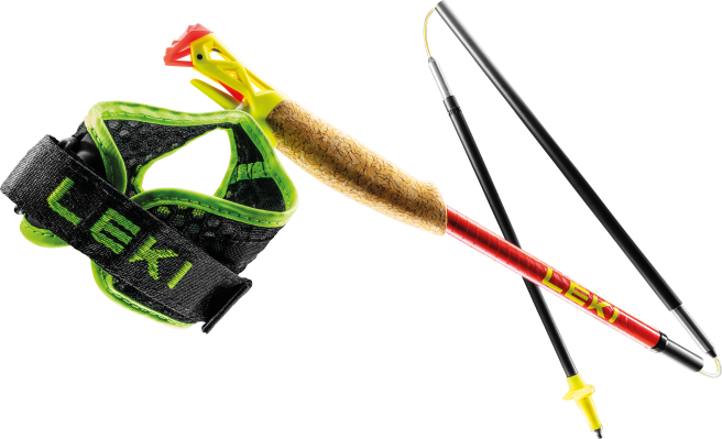 Kije Trail Running LEKI Ultratrail FX One Superlite Red - 2025