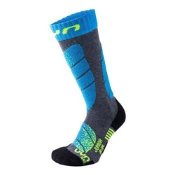 Skarpety narciarskie Uyn Ski Junior Grey Melange/Turquoise - 2023/24