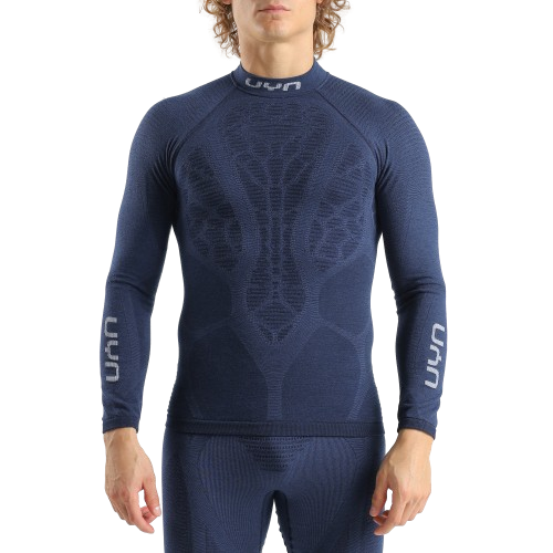 Koszulka termoaktywna UYN Man Elevatyon Biomorph UW Shirt Long SL Turtle New Neck Indaco - 2025/26