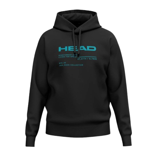Bluza HEAD Race Hoodie Unisex Black - 2025/26