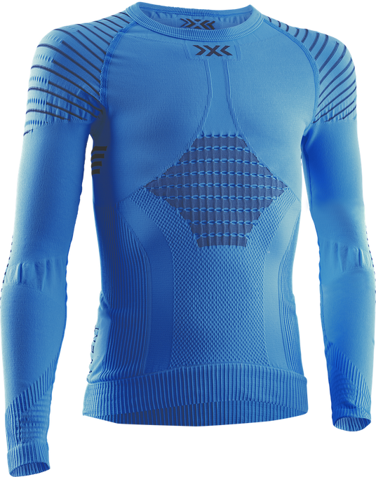Koszulka termoaktywna X-Bionic Invent 4.0 Shirt LG SL Junior Teal Blue/Anthracite - 2024/25