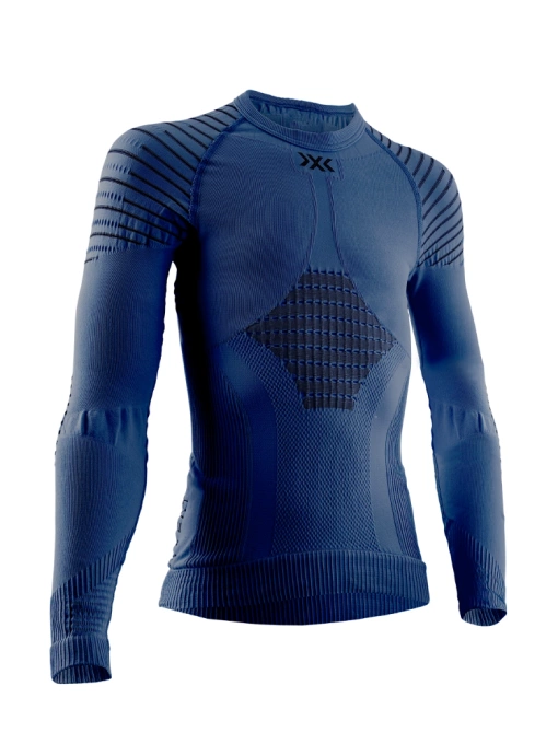 Thermal underwear X-Bionic Invent 4.0 Shirt LG SL Junior Marine/Black - 2025/26