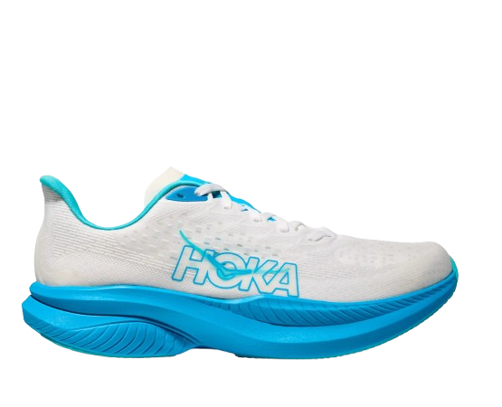 Buty męskie Hoka Mach 6 White/Skyward Blue
