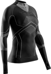 Koszulka termoaktywna X-bionic Energy Accumulator Light Shirt LS 1/2 Zip WMN Black/Light Grey - 2024/25