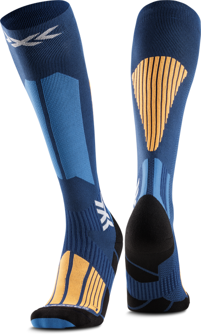 Ski socks X-Socks Ski Perform OTC WMN X Marine/Orange - 2025/26
