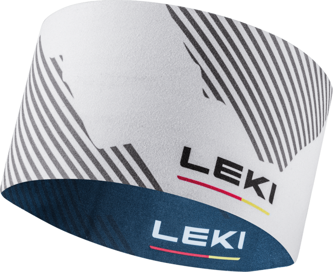 Opaska LEKI XC Headband blue-white-grey - 2023