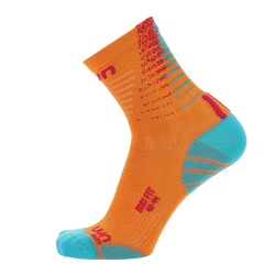 Outdoor Socks UYN Man Run Fit Socks Orange/Turquoise