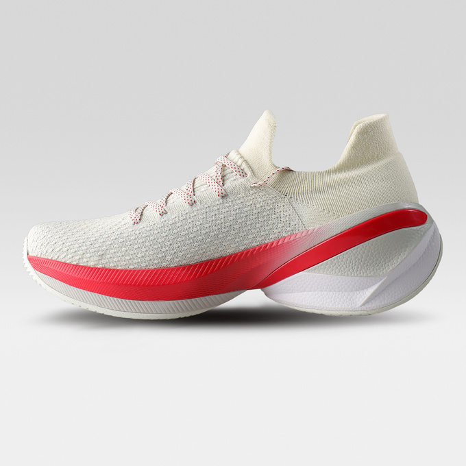 Buty Damskie UYN Lockie Woman Shoes Red Sole Off White