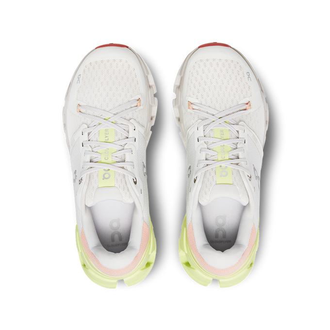 Damen Schuhe On Running Cloudflyer 4 White/Hay
