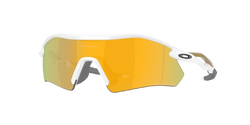 Sonnenbrill Oakley Radar Plate Polished White/Gold Frame/Prizm 24K Polarized Lenses