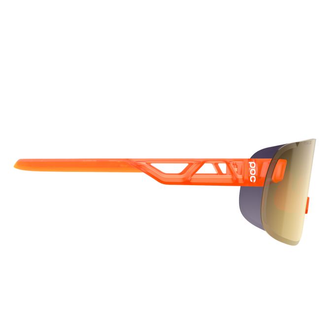 Okulary POC Elicit Fluo. Orange Translucent/Clarity Road/Partly Sunny Gold