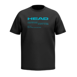 Koszulka HEAD Race T-Shirt Junior Black  - 2025/26