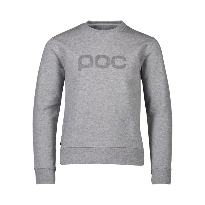 Hoodie POC Crew Jr Grey Melange - 2024/25