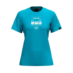 Koszulka HEAD WCR T-Shirt Women Blue - 2025/26