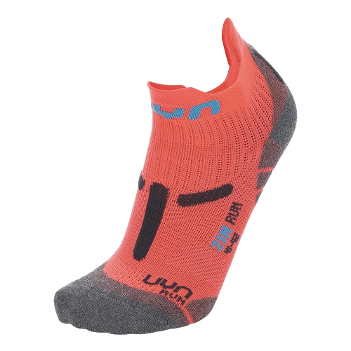 Skarpety do biegania UYN Woman Run 2IN Socks Coral Fluo/Anthracite