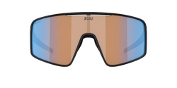 Sonnenbrille BLIZ P001 Matte Black Frame / Coral/Orange Mirror Blue Lenses