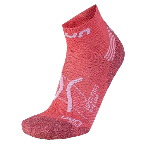 Skarpety do biegania UYN Woman Run Super Fast Socks Coral/White
