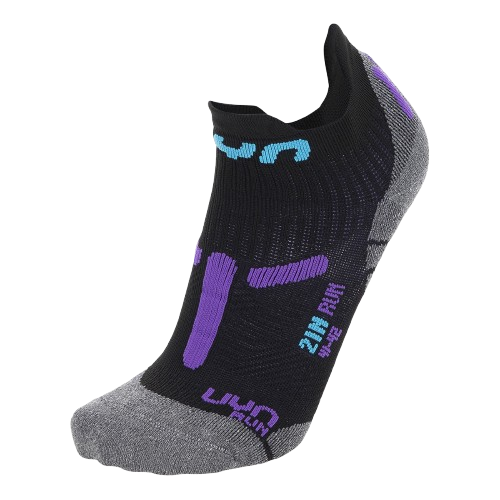 Skarpety do biegania UYN Woman Run 2IN Socks Black/Violet