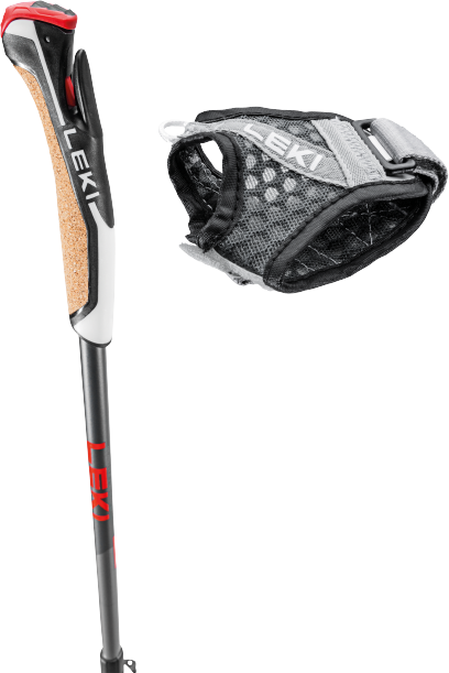 Kije Nordic Walking LEKI Instructor Lite Red