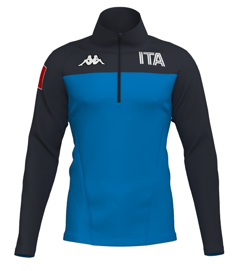 Bluza polarowa Kappa 6CENTO 687BK ITA Blue Brilliant/Blu - 2024/25