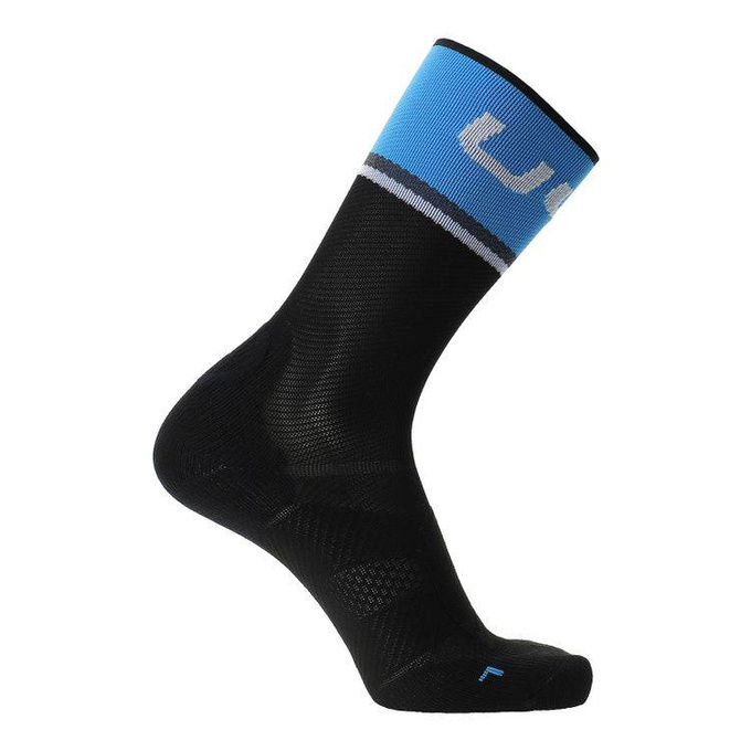 Skarpety rowerowe UYN Man Cycling One Light Black/Cobalt Blue
