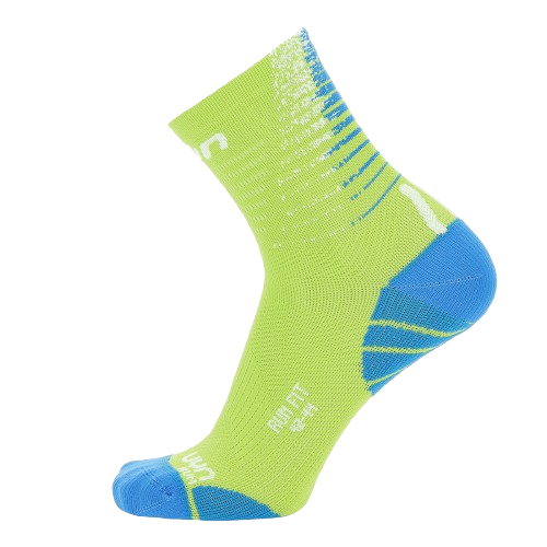 Skarpety do biegania UYN Man Run Fit Socks Lime/Blue