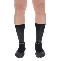 Skarpety rowerowe UYN Man Biking Aero Black/Turquoise- 2023