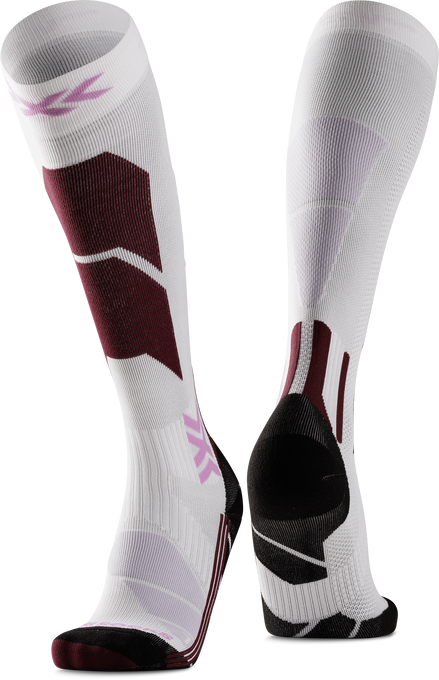 Skarpety narciarskie X-Socks Ski Perform OTC WMN X WHITE/LAVENDER - 2025/26