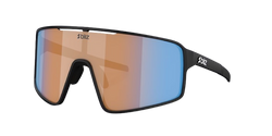 Sunglasses BLIZ P001 Matte Black Frame / Coral/Orange Mirror Blue Lenses