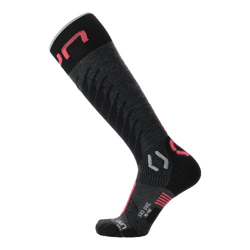 Skarpety narciarskie UYN Woman Ski One Merino Anthracite/Pink - 2025/26