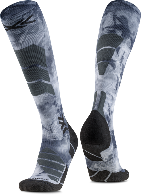 Skarpety narciarskie X-SOCKS® SKI EXPERT WILD OTC TIEDYE X BLACK/X WHITE - 2025/26