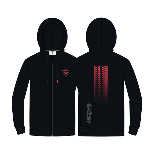 Hoodie Rossignol Hero FZ Hoodie Black - 2023/24