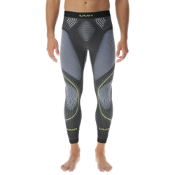 Kalesony UYN Man Evolutyon UW Pant Long Melange Anthracite Melange/Blue/Yellow Shiny - 2023/24