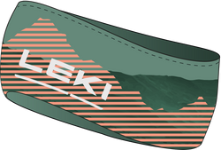 Opaska LEKI 4-Season Headband Green/Coral - 2022