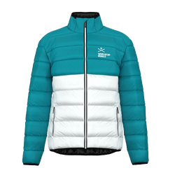 Kurtka puchowa HEAD Race Kinetic Jacket Men Blue/White - 2025/26