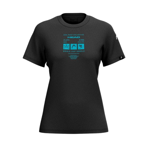 Koszulka HEAD WCR T-Shirt Women Black - 2025/26