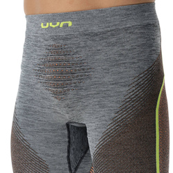 Kalesony UYN Man Ambityon UW Pants Long Black Melange/Atlantic/Orange Shiny - 2023/24