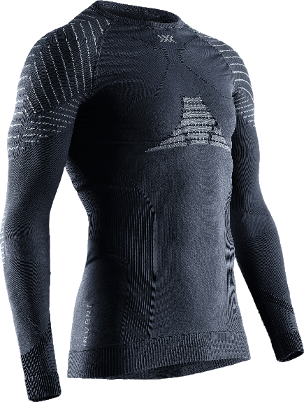 Thermounterwäsche X-bionic Invent 4.0 Shirt LG SL Men Anthracite/Black - 2023/24