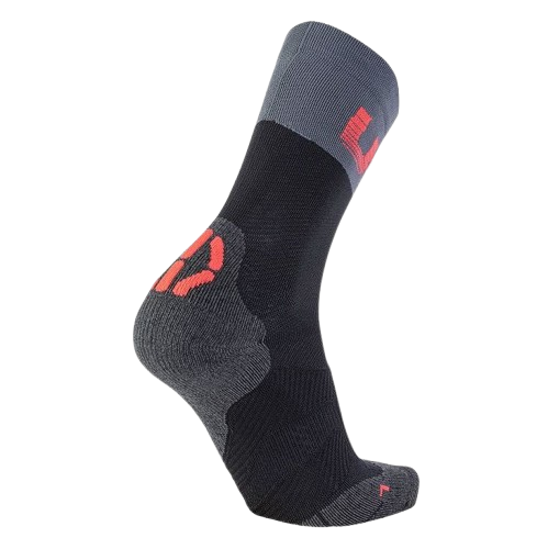 Skarpety rowerowe UYN Man Cycling Light Socks Black/Grey/Hibiscus